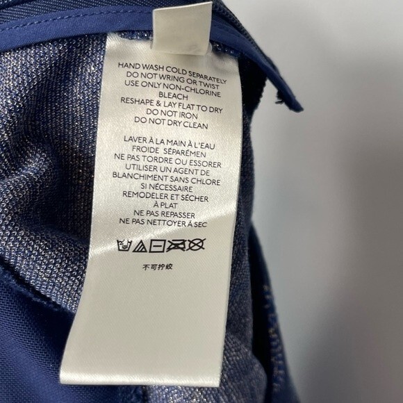 ANTHROPOLOGIE MAEVE Maria Paisley Boho Navy Blue Metallic Pants Flare 4 Mod 60s - Picture 12 of 16